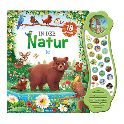 TR&Ouml;TSCH - Soundbuch "In der Natur" | Interaktives Soundbuch mit 18 realistischen Ger&auml;uschen aus der Natur, zauberhaften Illustrationen und eing&auml;ngigen Reimen f&uuml;r die Kleinsten | Ab 18 Monaten - 