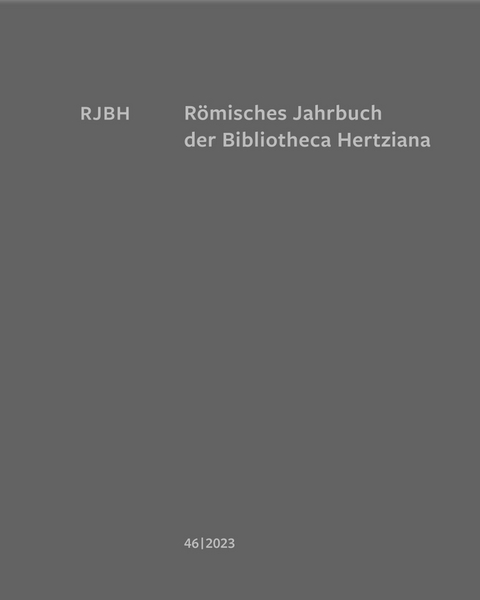 R&ouml;misches Jahrbuch der Bibliotheca Hertziana - 