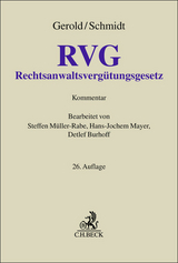 Rechtsanwaltsvergütungsgesetz - Wilhelm Gerold, Herbert Schmidt