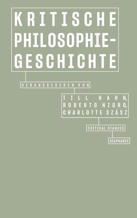 Kritische Philosophiegeschichte - 