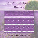 18 franz&ouml;sische B&uuml;cher (B&uuml;cher + 18 Audio-CDs) - Lesemethode von Ilya Frank - Maurice Leblanc, Guy de Maupassant, Prosper M&eacute;rim&eacute;e, &Eacute;mile Zola, Charles Perrault, Alphonse Daudet