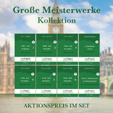 Gro&szlig;e Meisterwerke Kollektion Softcover (B&uuml;cher + 8 MP3 Audio-CDs) - Lesemethode von Ilya Frank - Zweisprachige Ausgabe Englisch-Deutsch - Jane Austen, Charles Dickens, Lewis Carroll