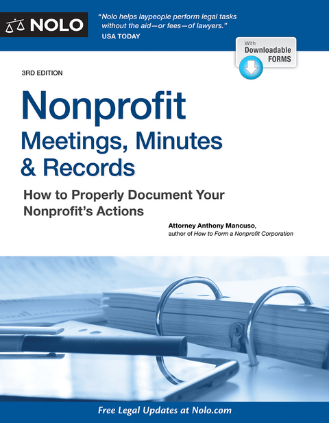 Nonprofit Meetings, Minutes & Records -  Anthony Mancuso