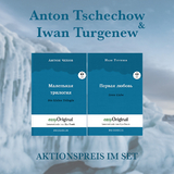 Anton Tschechow & Iwan Turgenew Softcover (B&uuml;cher + 2 MP3 Audio-CDs) - Lesemethode von Ilya Frank - Anton Pawlowitsch Tschechow, Iwan Turgenew