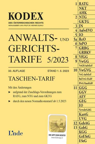 KODEX Anwalts- und Gerichtstarife 5/2023