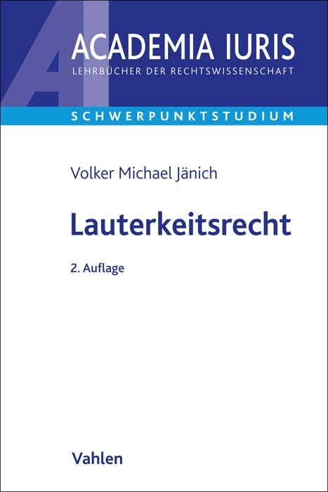 Lauterkeitsrecht - Volker Michael J&auml;nich