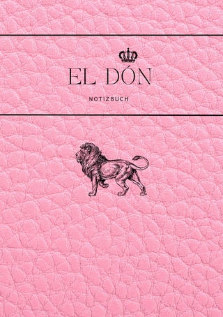 Notizbuch El Dón, Leder-Optik rosa