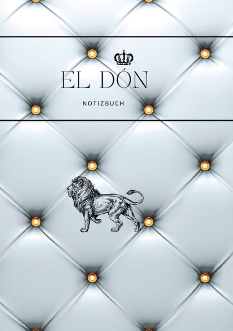 Notizbuch El D&oacute;n, Kissen-Optik wei&szlig;, mit Steinen - Oscar Infestas Martin
