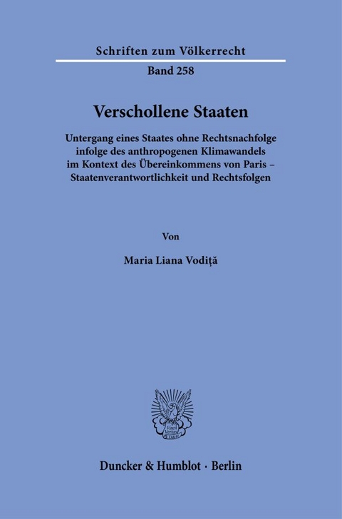 Verschollene Staaten. - Maria Liana Vodiță