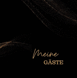 Meine Gäste- Black Premium Hardcover- Blanko