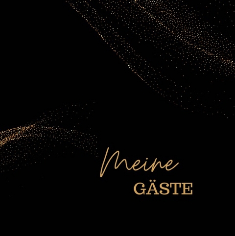 Meine G&auml;ste- Black Premium Hardcover- Blanko - Lucie K. Schmitt