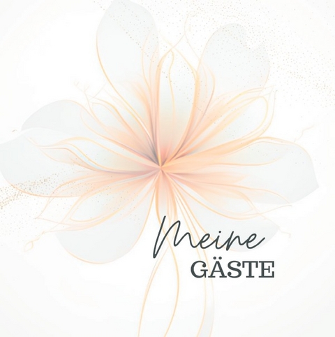 Meine G&auml;ste- Blanko Flower Premium Hardcover - Lucie K. Schmitt