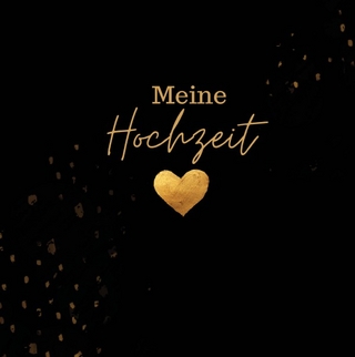 Meine Hochzeit- Gästebuch Black Edition