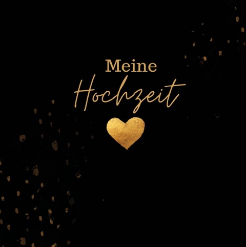 Meine Hochzeit- G&auml;stebuch Black Edition - Lucie K. Schmitt