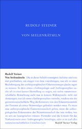 Von Seelenrätseln - Steiner, Rudolf