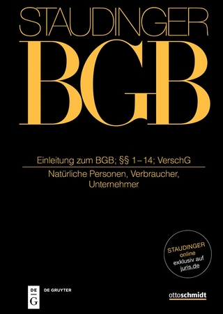 Einleitung zum BGB; §§ 1-14; VerschG