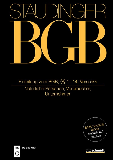 Einleitung zum BGB; §§ 1-14; VerschG