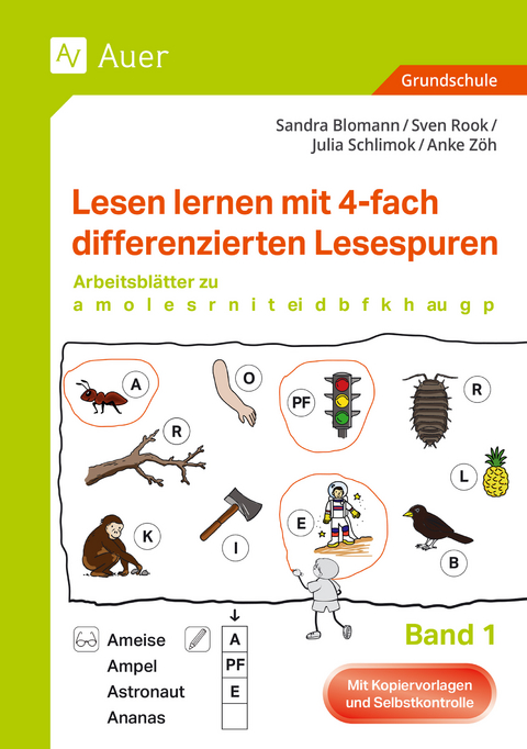 Lesen lernen mit 4-fach differenzierten Lesespuren - Sandra Blomann, Sven Rook, Julia Schlimok, Anke Z&ouml;h