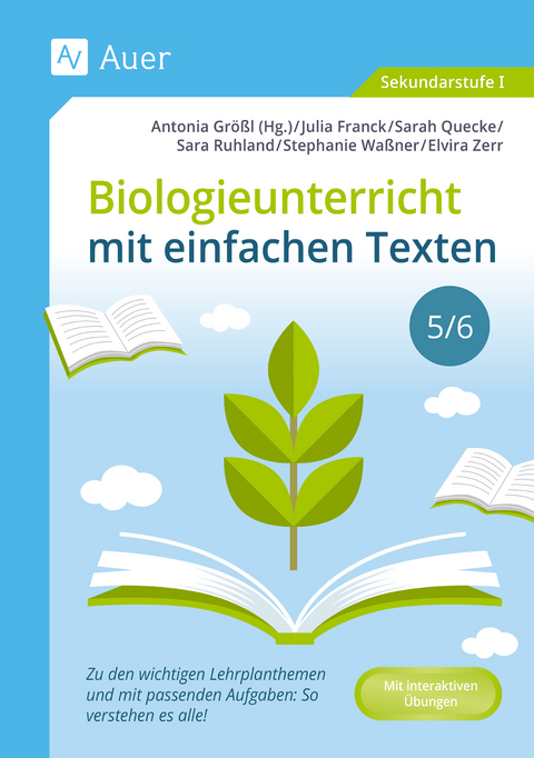Biologieunterricht mit einfachen Texten 5-6 -  Franck,  Quecke,  Ruhland,  Wa&szlig;ner,  Zerr