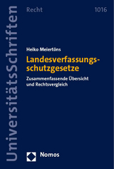 Landesverfassungsschutzgesetze - Heiko Meiert&ouml;ns