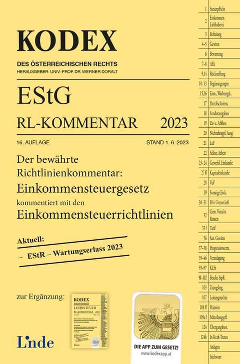 KODEX EStG Richtlinien-Kommentar 2023 - Manfred Bauer