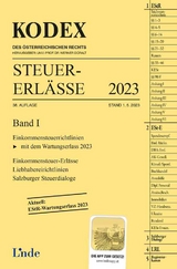 KODEX Steuer-Erl&auml;sse 2023, Band I - Michael Schilcher