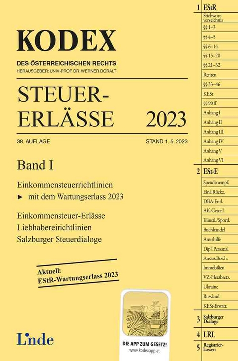 KODEX Steuer-Erl&auml;sse 2023, Band I - Michael Schilcher