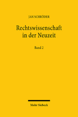 Rechtswissenschaft in der Neuzeit - Jan Schr&ouml;der