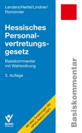 Hessisches Personalvertretungsgesetz - Dirk Lenders, Angela Hertel, Doreen Lindner, Werner Rom&uuml;nder
