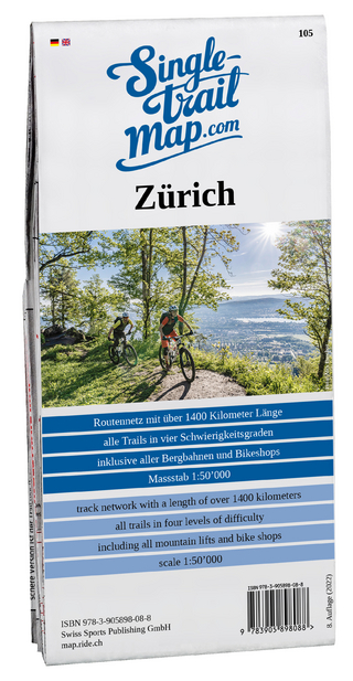 Singletrail Map 105 Zürich
