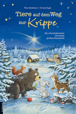 Tiere auf dem Weg zur Krippe. Ein Adventskalender mit einem großen Fensterbild