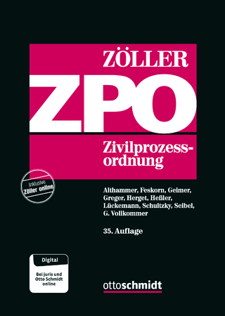 ZPO Zivilprozessordnung - Richard Zöller