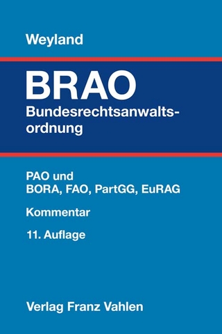 BRAO Bundesrechtsanwaltsordnung