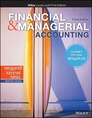 Financial and Managerial Accounting, 3e Wileyplus Card with Loose-Leaf Set Single Term