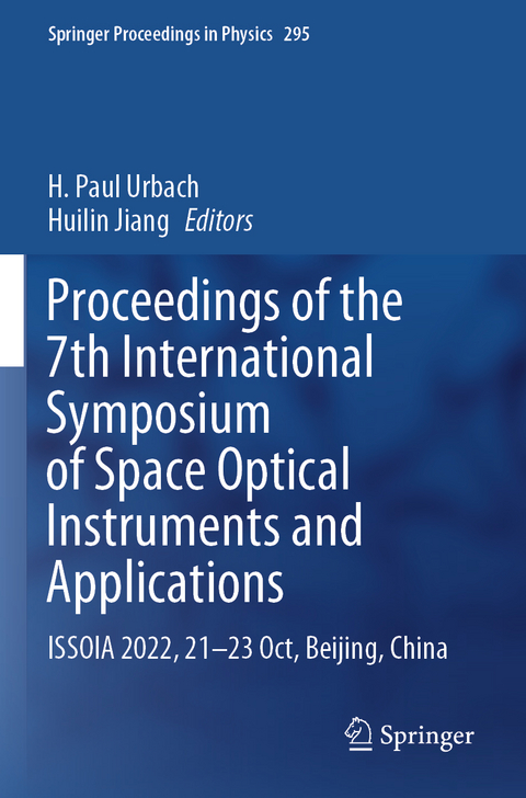 Proceedings of the 7th International Symposium of Space Optical Instruments and Applications - 
