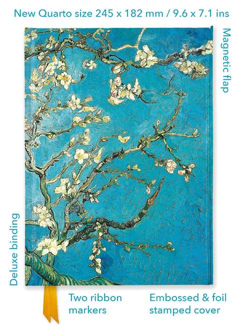 Vincent van Gogh: Almond Blossom (Foiled Quarto Journal) - 