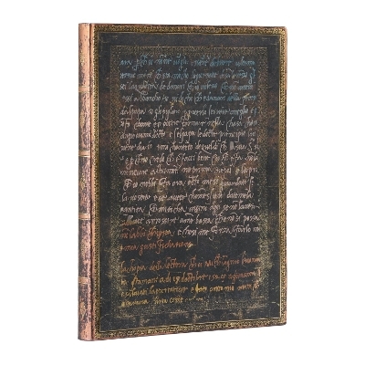 Michelangelo, Handwriting (Embellished Manuscripts Collection) Ultra Unlined Softcover Flexi Journal (Elastic Band Closure) -  Paperblanks