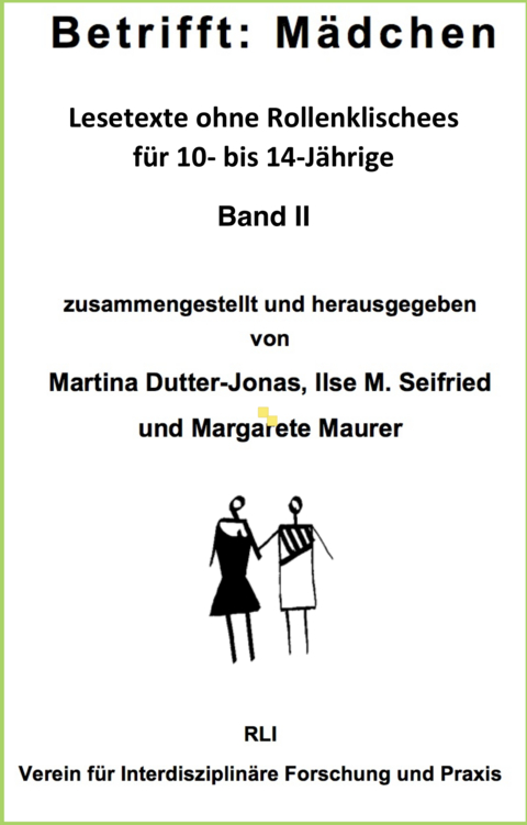 Betrifft: M&auml;dchen - Martina Dutter-Jonas, Ilse M Seifried, Margarete Maurer