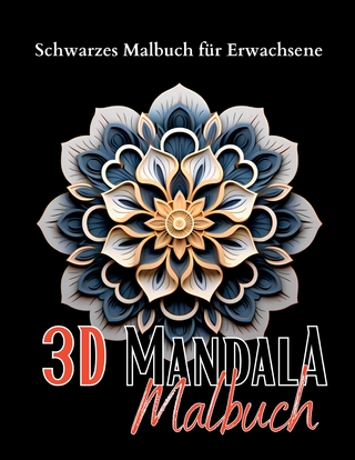 Schwarzes „3D Malbuch für Erwachsene“.