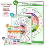[12er Set] Das gro&szlig;e GFK-Trilogie ALL-IN-ONE Set f&uuml;r Kommunikation, Gef&uuml;hle & Bed&uuml;rfnisse (3xA6 Hosentasche, 3xA4, 3xA3, 3xA2 Wandposter) - Samuel Cremer, Christian Schumacher,  www.futurepacemedia.de