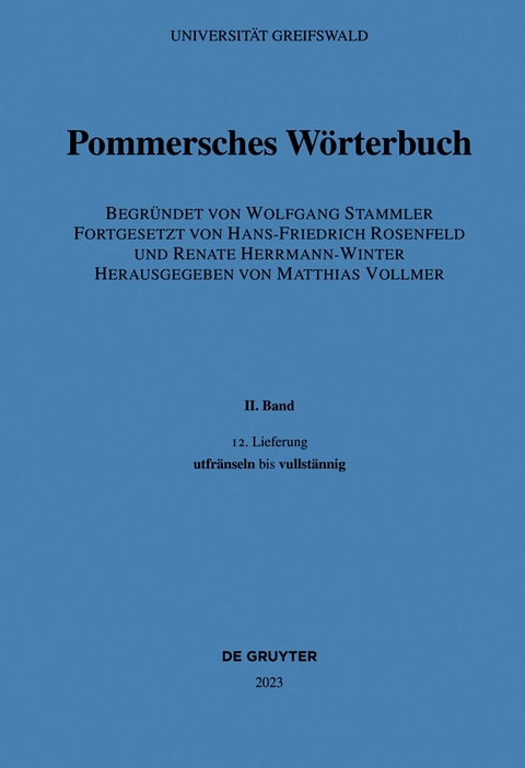 utfr&auml;nseln bis vullst&auml;nnig - 