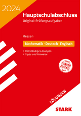 STARK Lösungen zu Original-Prüfungen Hauptschulabschluss 2024 - Mathematik, Deutsch, Englisch - Hessen - 