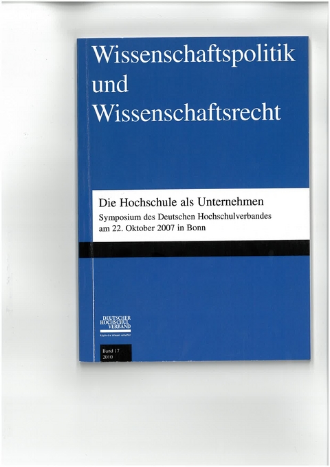 Die Hochschulen als Unternehmen