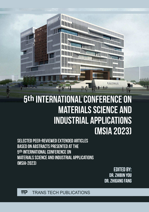 5th International Conference on Materials Science and Industrial Applications (MSIA 2023) - 