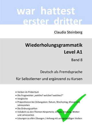 DaF - Wiederholungsgrammatik / DaF - Wiederholungsgrammatik A1 - Band 8