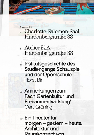 Erinnerungsarbeit. Universität der Künste Berlin