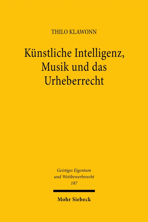 K&uuml;nstliche Intelligenz, Musik und das Urheberrecht - Thilo Klawonn