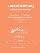 Bundeseinheitlicher Tatbestandskatalog Polizeifassung, gebunden - 