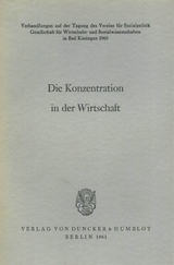 Die Konzentration in der Wirtschaft. - 