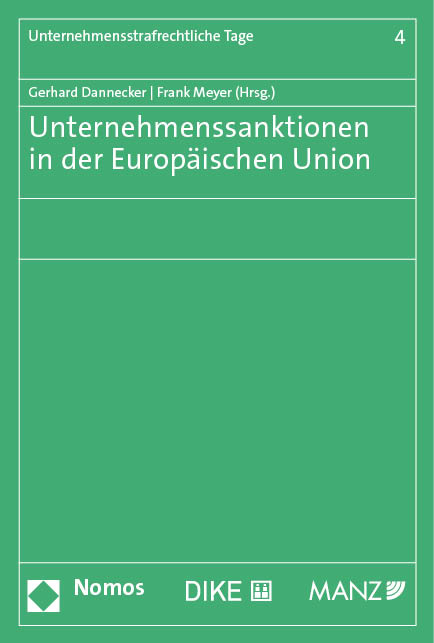 Unternehmenssanktionen in der Europ&auml;ischen Union - 